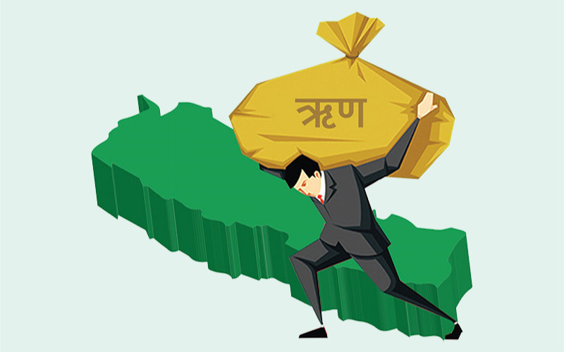 सरकारी ऋण २८ खर्ब ५८ अर्ब नाघ्यो, वैदेशिक ऋणको हिस्सा ५२.८१ प्रतिशत