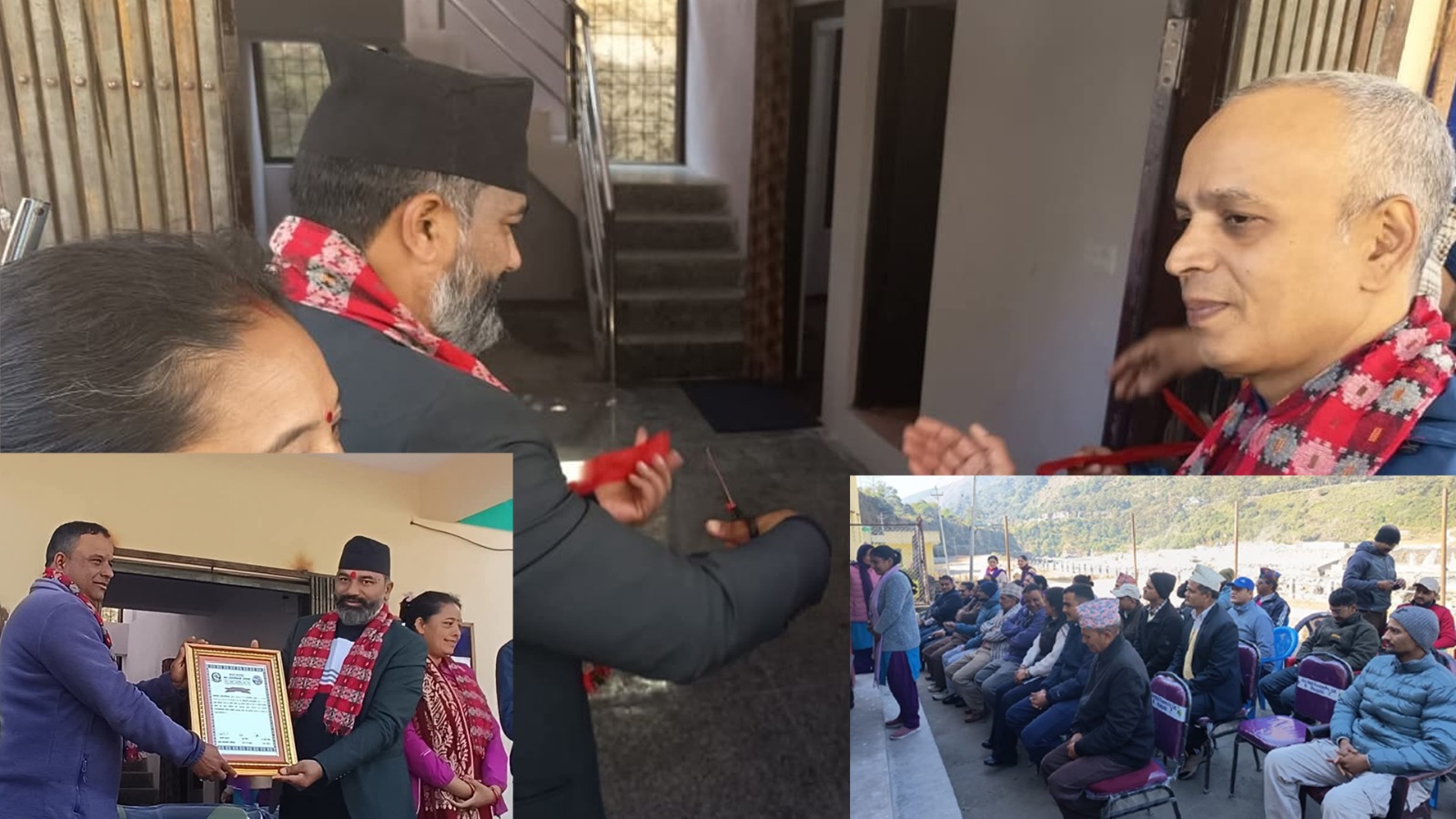 दार्चुलाको महाकाली-५ को वडा कार्यालय भवन उद्घाटन