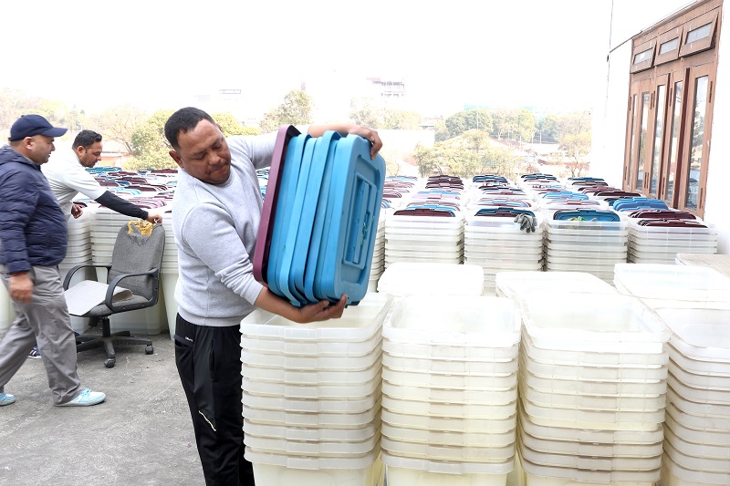 ४४ जिल्लाको एक सय निर्वाचन क्षेत्रको मतपत्र छपाइ सकियो