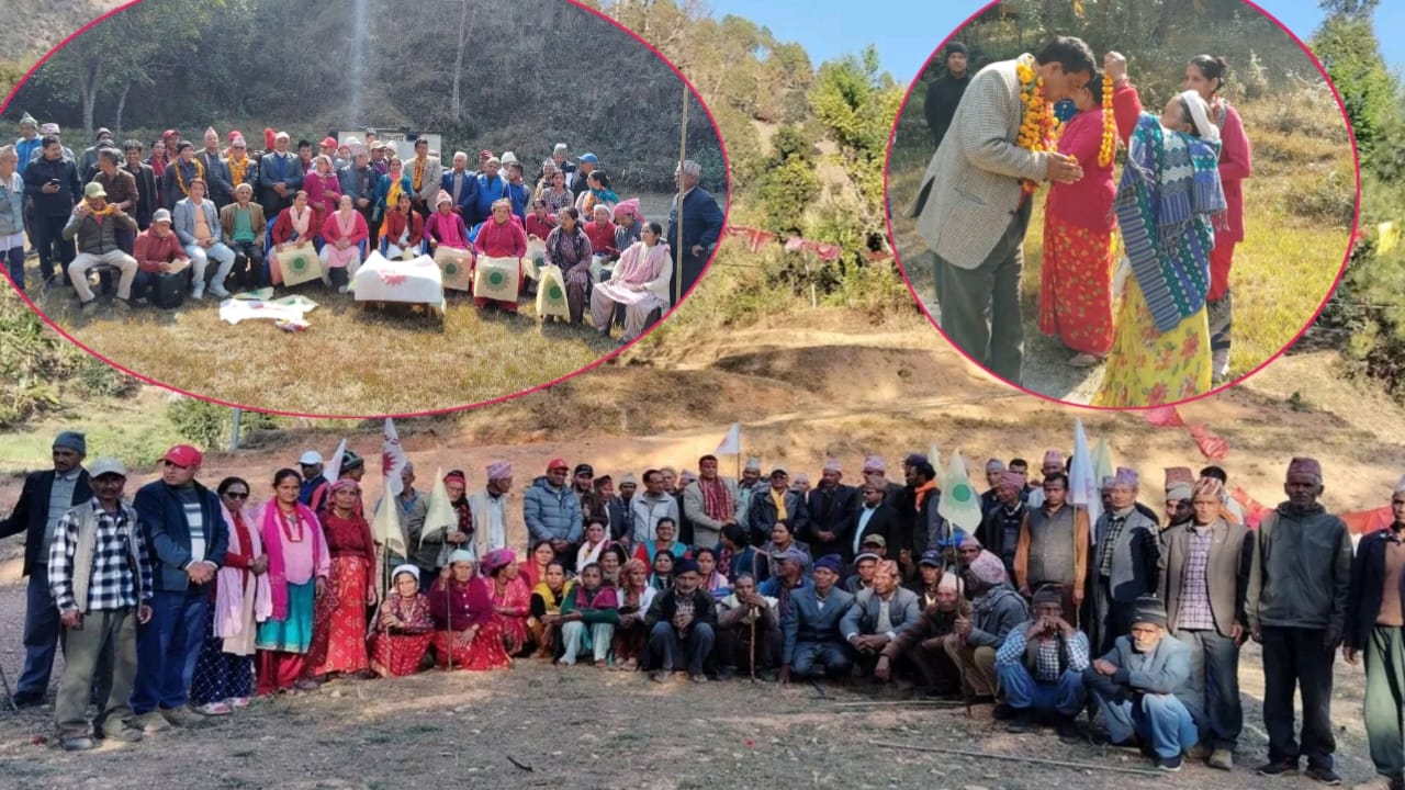 दार्चुलामा एमालेको प्रचार तीव्र: मालिकार्जुन-१ र २ बाट कांग्रेस परित्याग गरि ६७ जना एमाले प्रवेश