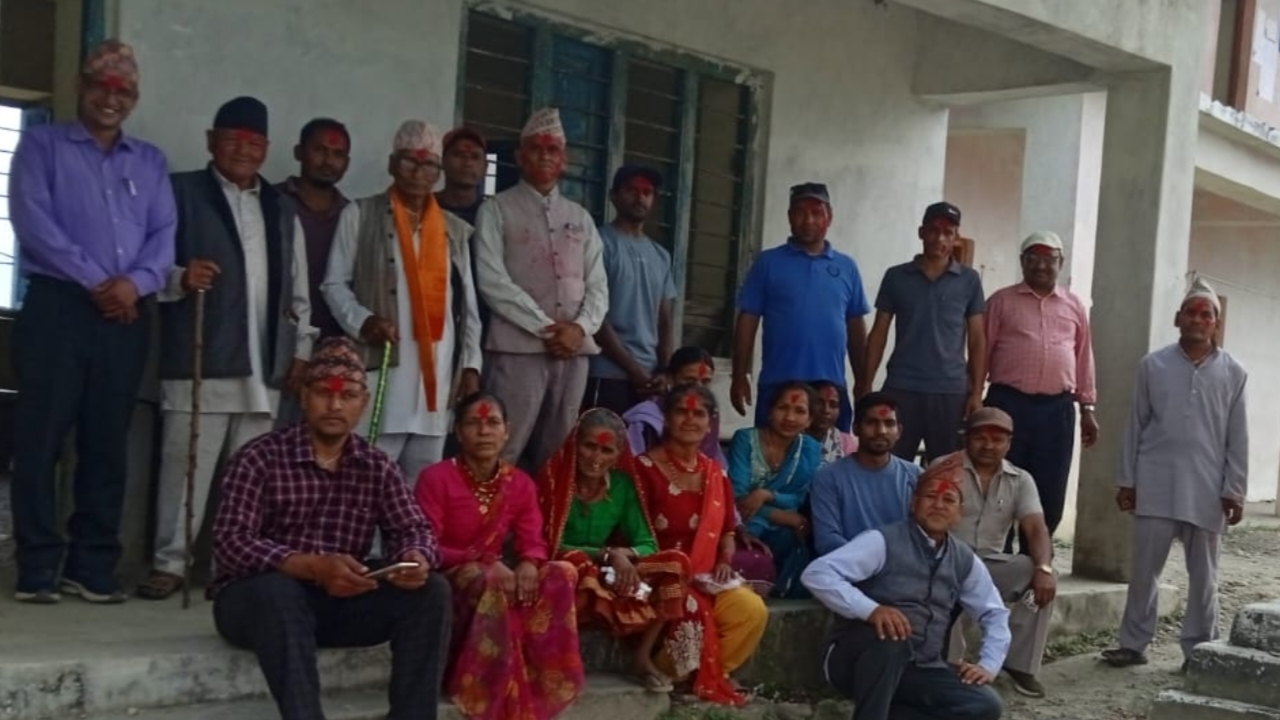 लेकम-६ मा अवस्थित मालिकार्जुन मावि तेलिगाउँको विव्यस गठन