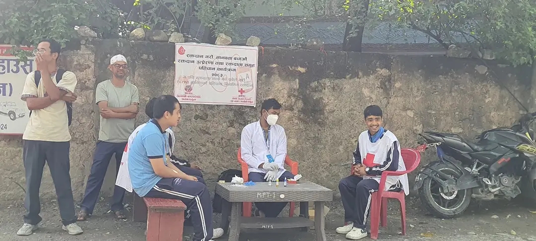 दार्चुलामा ‘म पनि रक्तदाता’ अभियानअन्तर्गत रक्त समूह पहिचान कार्यक्रम सञ्चालन