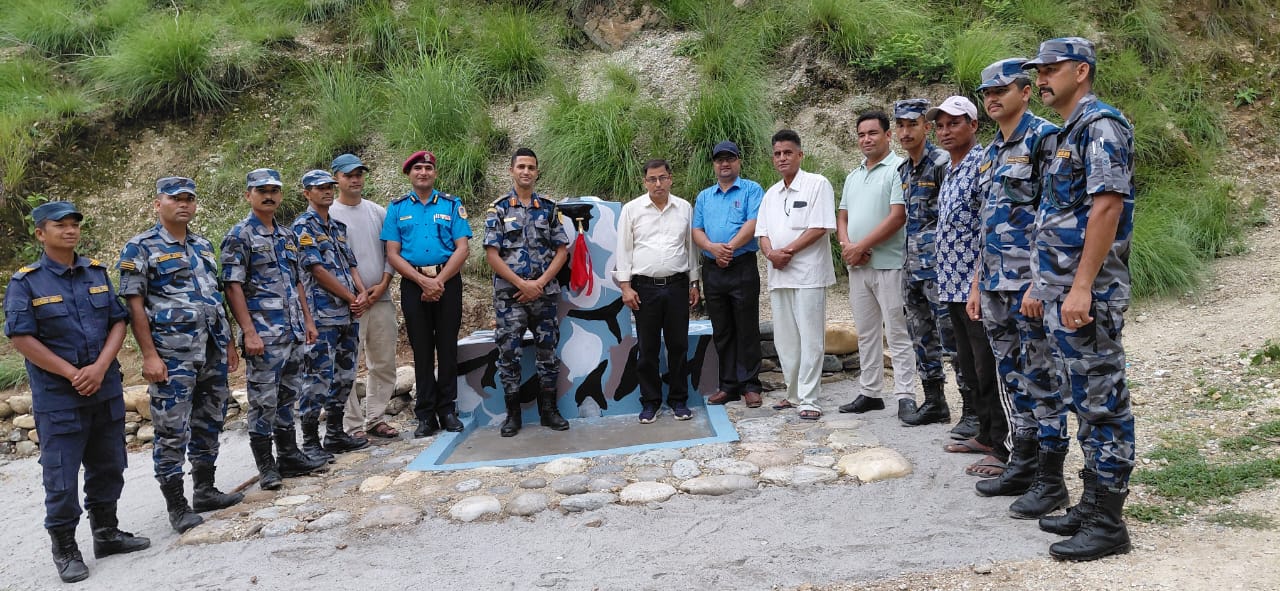‘सीमाबासीसँग सशस्त्र प्रहरी’ कार्यक्रमअन्तर्गत लालीमा खानेपानी धारा उद्घाटन
