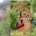 बैतडीको डिलासैनी–५ थामुमा सडक निर्माणका क्रममा भएको कटिङका कारण पहिरोले घर भत्कियो