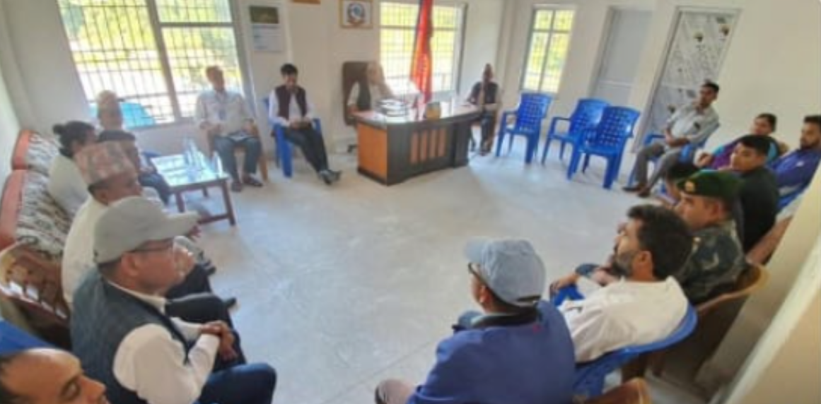 भारी वर्षा र बाढीपहिरोको जोखिमलाई मध्यनजर गर्दै शैल्यशिखरमा विपद् प्रतिकार्यको पूर्वतयारी