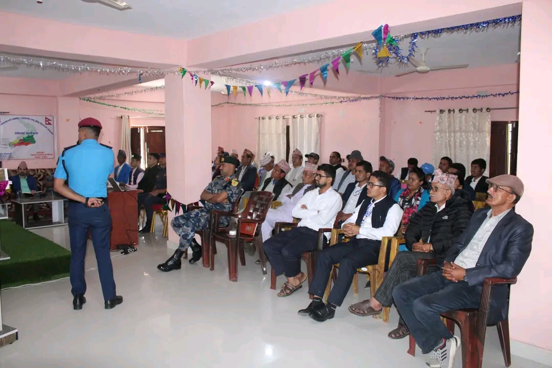 दार्चुलाको दुहुँमा लागुऔषध नियन्त्रण तथा शान्ति सुरक्षा सम्बन्धी सचेतनामूलक कार्यक्रम सञ्चालन