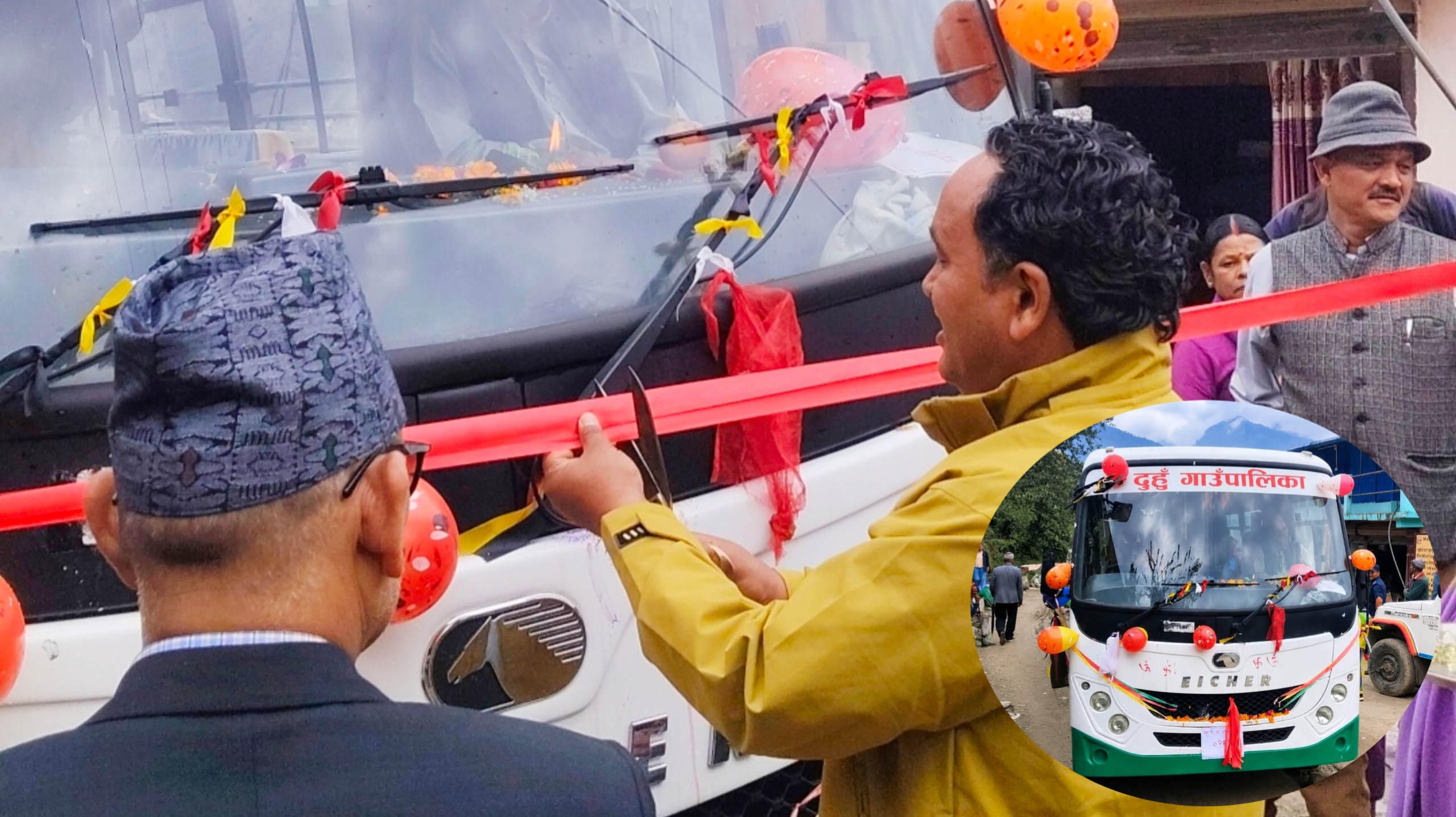 दार्चुलाको दुहुँ गाउँपालिकाले सञ्चालनमा ल्यायो सार्वजनिक बस सेवा, सस्तोमै यात्रा गर्न पाइने