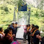 अपिहिमाल गाउँपालिका–२ र ३ जोड्ने धनबोरा ट्रस पुलको उद्घाटन