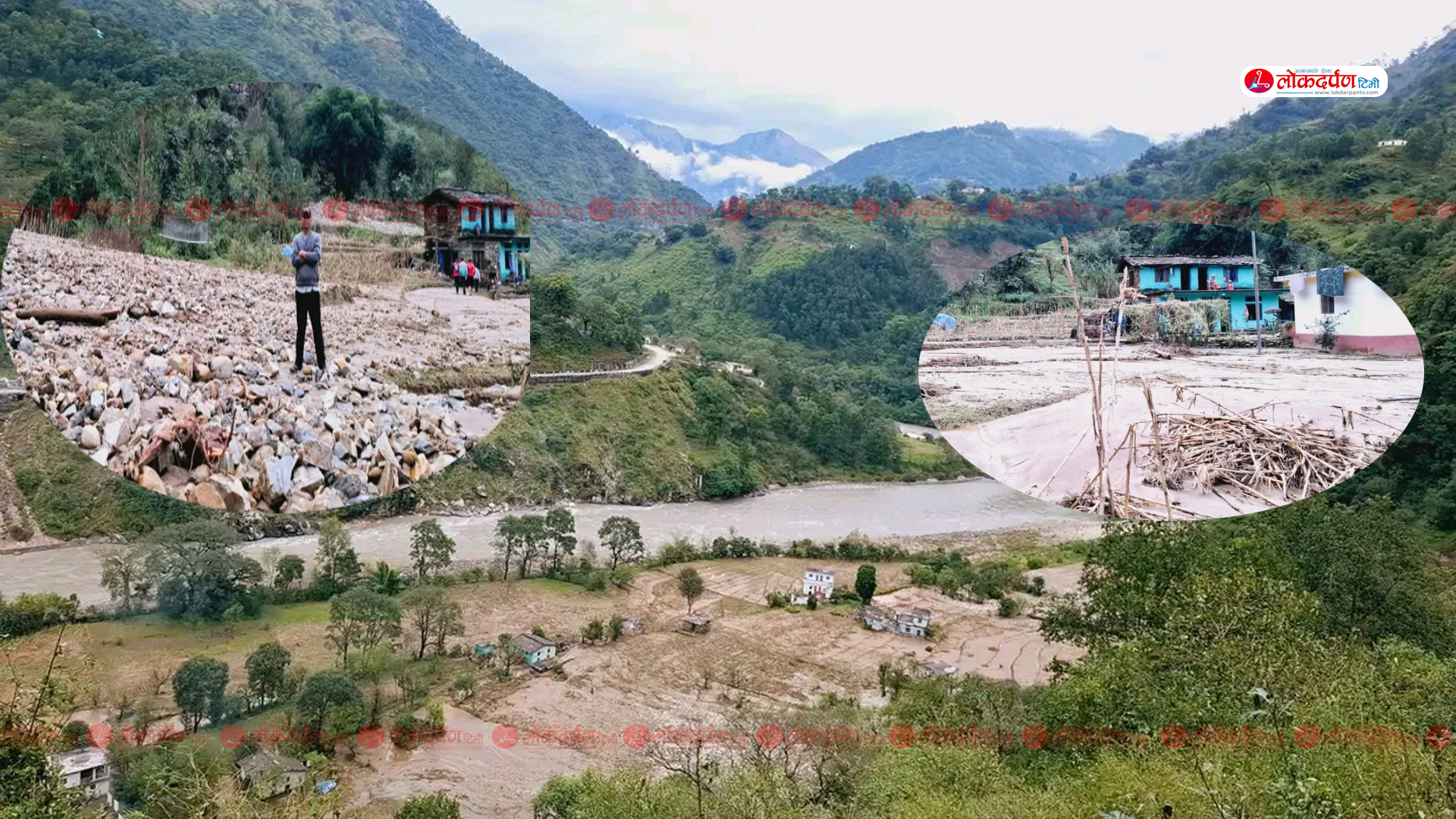 मालिकार्जुनको घोडेबगर बस्ती बाढीपहिरोको उच्च जोखिममा, १८ घरपरिवार प्रभावित